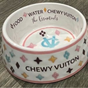 Chewy Vuiton Multicolore Monogram Dog Bowl